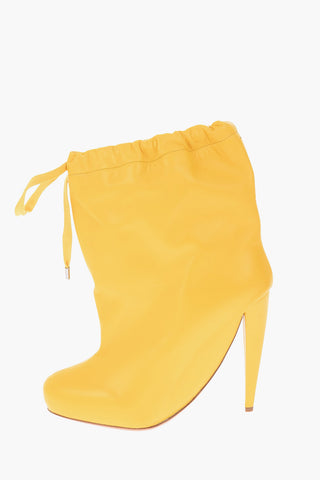 MM22 12cm leather Cone Heel Ankle boots