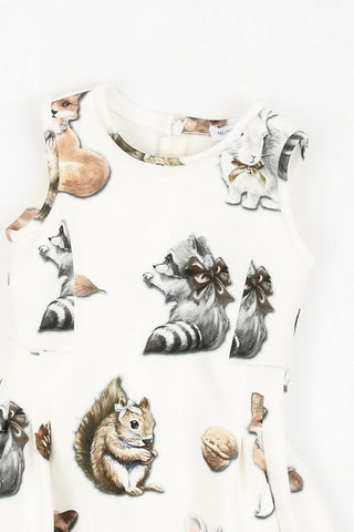 Sleeveless Printed Dress