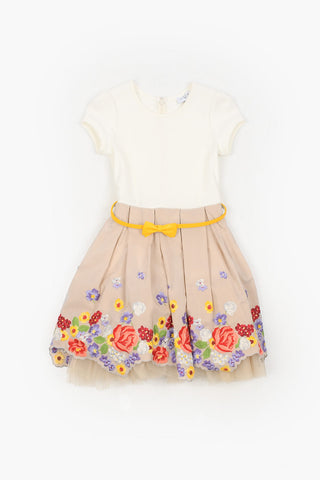 Flared Dress with Belt
