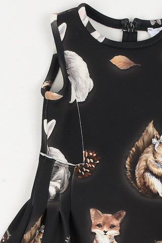 Sleeveless Printed Dress