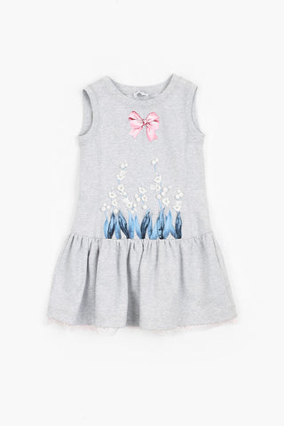Embroidered Sweat Dress