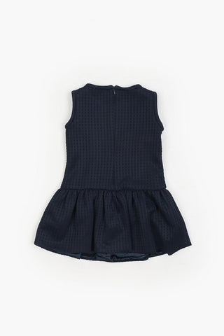 Pleated Dress with Bow