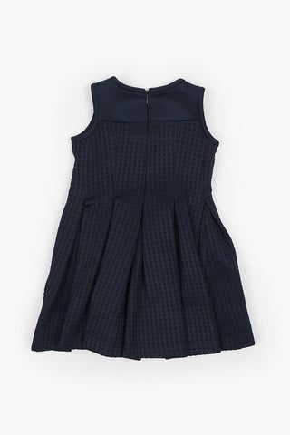 Pleated Dress with Bow