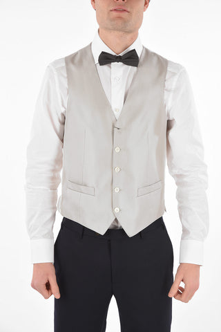 Silk Herringbone CERIMONIA ACADEMY Vest