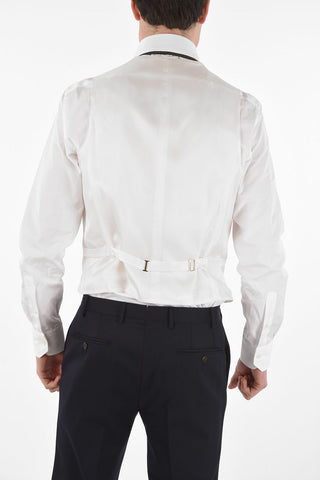 Silk Herringbone CERIMONIA ACADEMY Vest