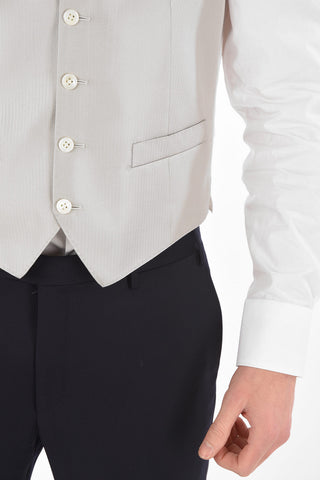 Silk Herringbone CERIMONIA ACADEMY Vest