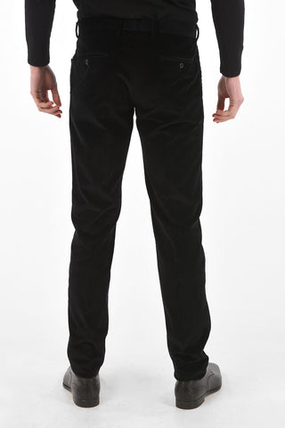 Pantaloni in Velluto a Coste con Taschini