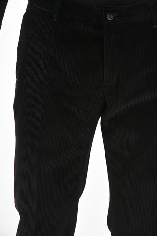 Pantaloni in Velluto a Coste con Taschini