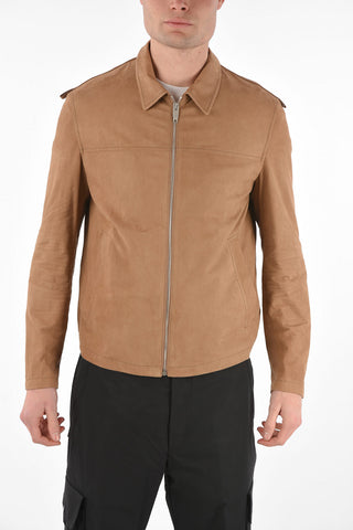 Full Zip Suede Jacket