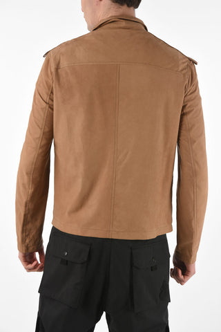 Full Zip Suede Jacket