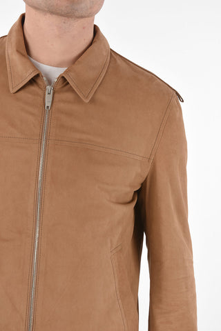 Full Zip Suede Jacket