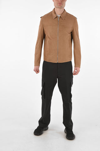 Full Zip Suede Jacket