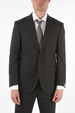 Virgin Wool Herringbone LEADER Suit