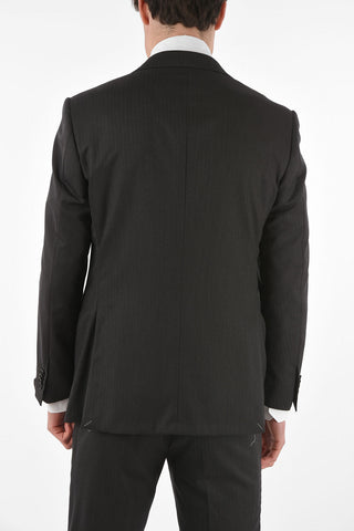 Virgin Wool Herringbone LEADER Suit