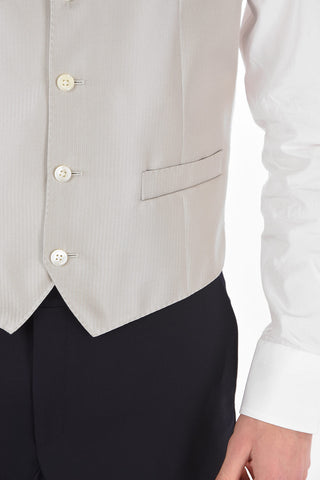 Silk Herringbone CERIMONIA ACADEMY Vest