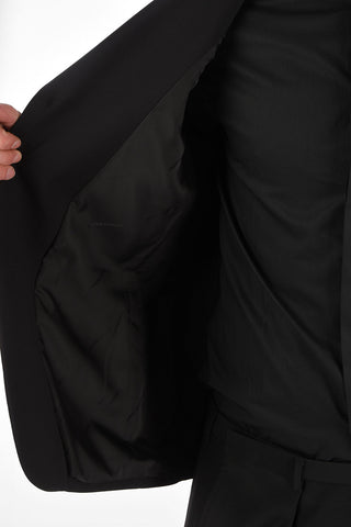 Single-breasted Printed Blazer with Zipped Breast-pocket