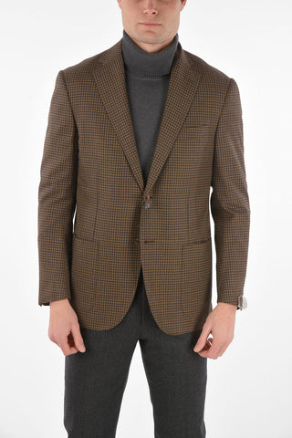 Virgin Wool Mini Checked LEADER SOFT Blazer