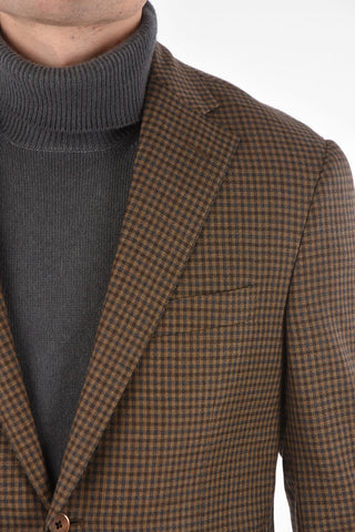 Virgin Wool Mini Checked LEADER SOFT Blazer