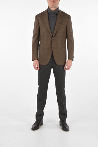 Virgin Wool Mini Checked LEADER SOFT Blazer