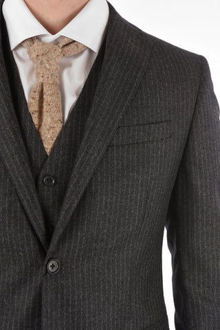 CC COLLECTION Pinstriped Suit RESET with Waistcoat