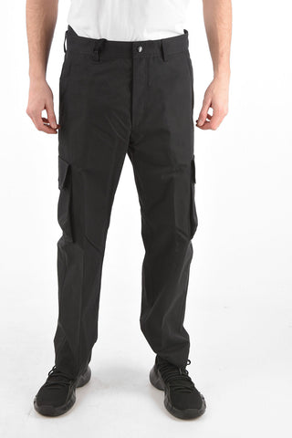 Half-lined Cargo Pants with Drawstring and Buttoning