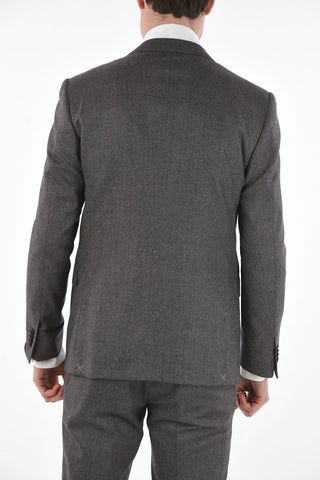 2-Piece ACADEMY Fil à Fil Virgin Wool Suit