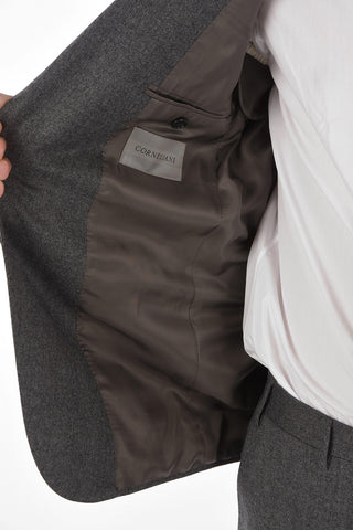 2-Piece ACADEMY Fil à Fil Virgin Wool Suit