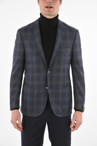 Silk and Cashmere Checked LEADER Blazer