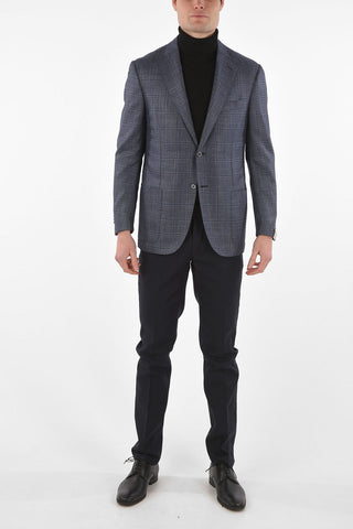 Silk and Cashmere Checked LEADER Blazer