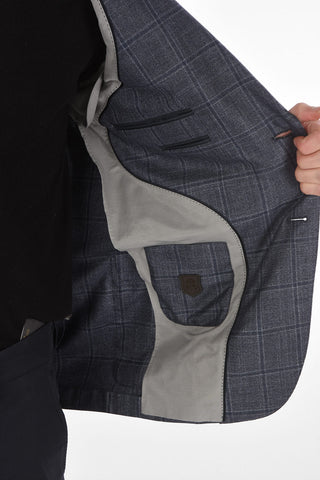 Silk and Cashmere Checked LEADER Blazer