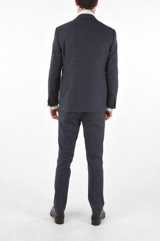 2-Piece ACADEMY Barleycorn Virgin Wool Suit