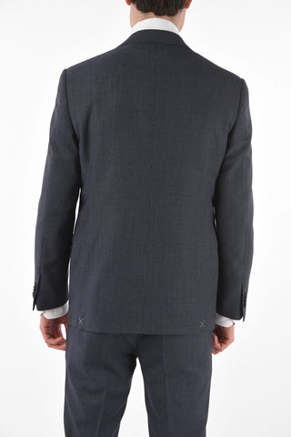 2-Piece ACADEMY Barleycorn Virgin Wool Suit