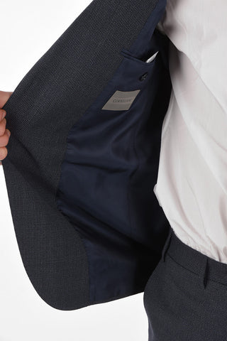 2-Piece ACADEMY Barleycorn Virgin Wool Suit