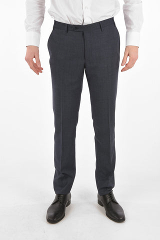 2-Piece ACADEMY Barleycorn Virgin Wool Suit