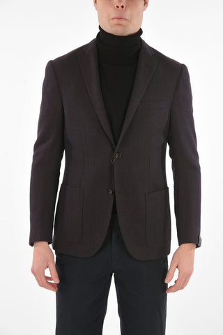 Virgin Wool Herringbone GATE Blazer