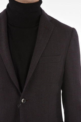Virgin Wool Herringbone GATE Blazer