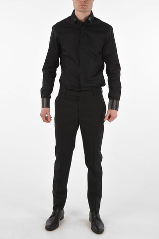 Hairline Striped Wool Pants