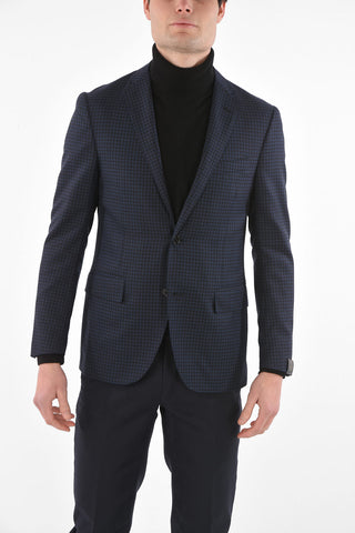 Blazer GATE a Quadretti in Lana Vergine