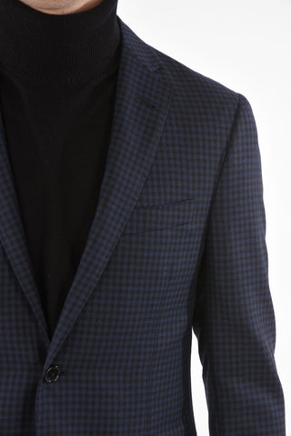 Blazer GATE a Quadretti in Lana Vergine