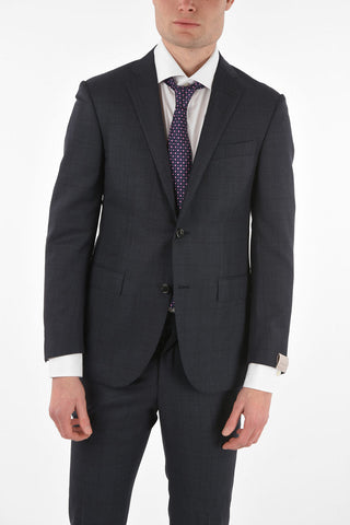 Virgin Wool Checked ACADEMY Suit