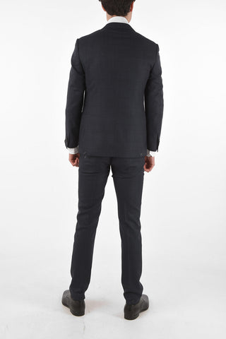 Virgin Wool Checked ACADEMY Suit