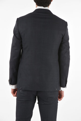 Virgin Wool Checked ACADEMY Suit