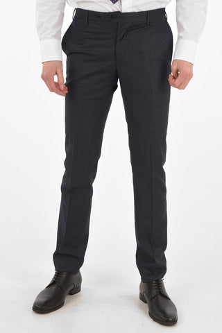 Virgin Wool Checked ACADEMY Suit