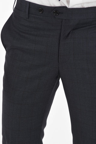 Virgin Wool Checked ACADEMY Suit