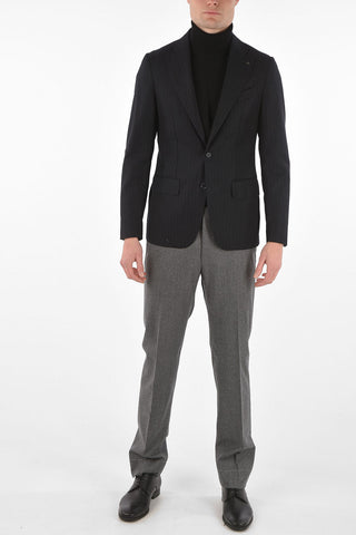 CC COLLECTION Virgin Wool Pinstriped RETAILORED Blazer