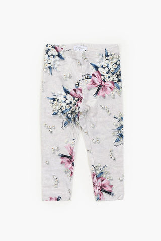 Floral Chenille Leggings