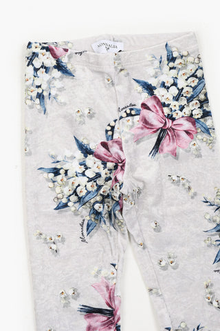 Floral Chenille Leggings