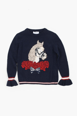 Wool Embroidered Sweater