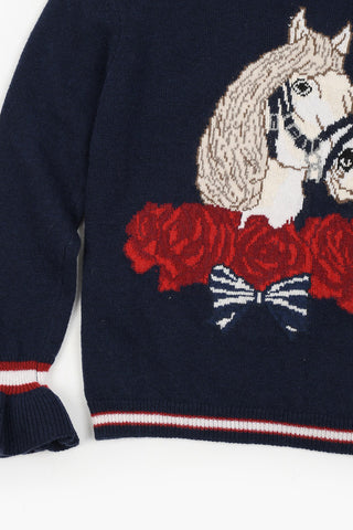 Wool Embroidered Sweater