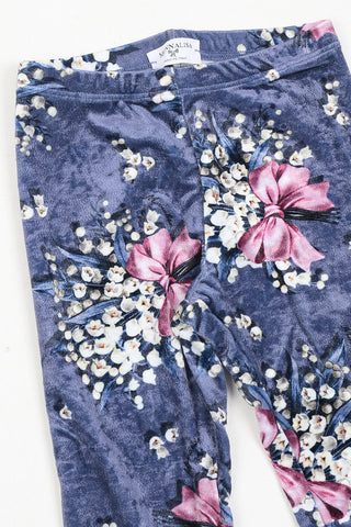 Floral Chenille Leggings